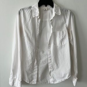 White Button Up Collard Shirt